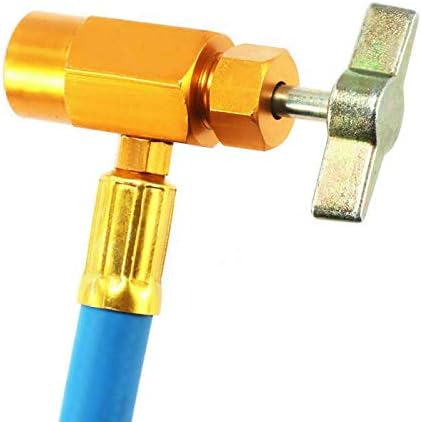 R134A AC Refrigerant Charge Hose Kit with 100PSI Pressure Gauge M501