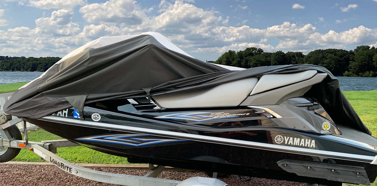 Black/Grey 2 Seater PWC JetSki Cover E663990