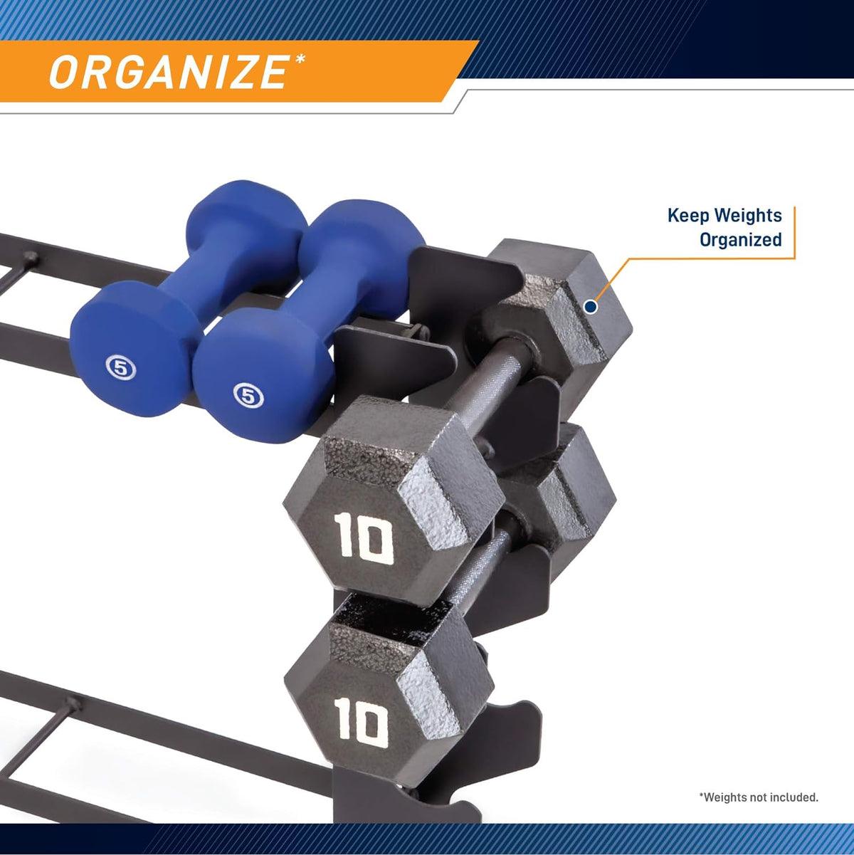 Black Dumbbell Rack Stand, Pack of 2 Q8434