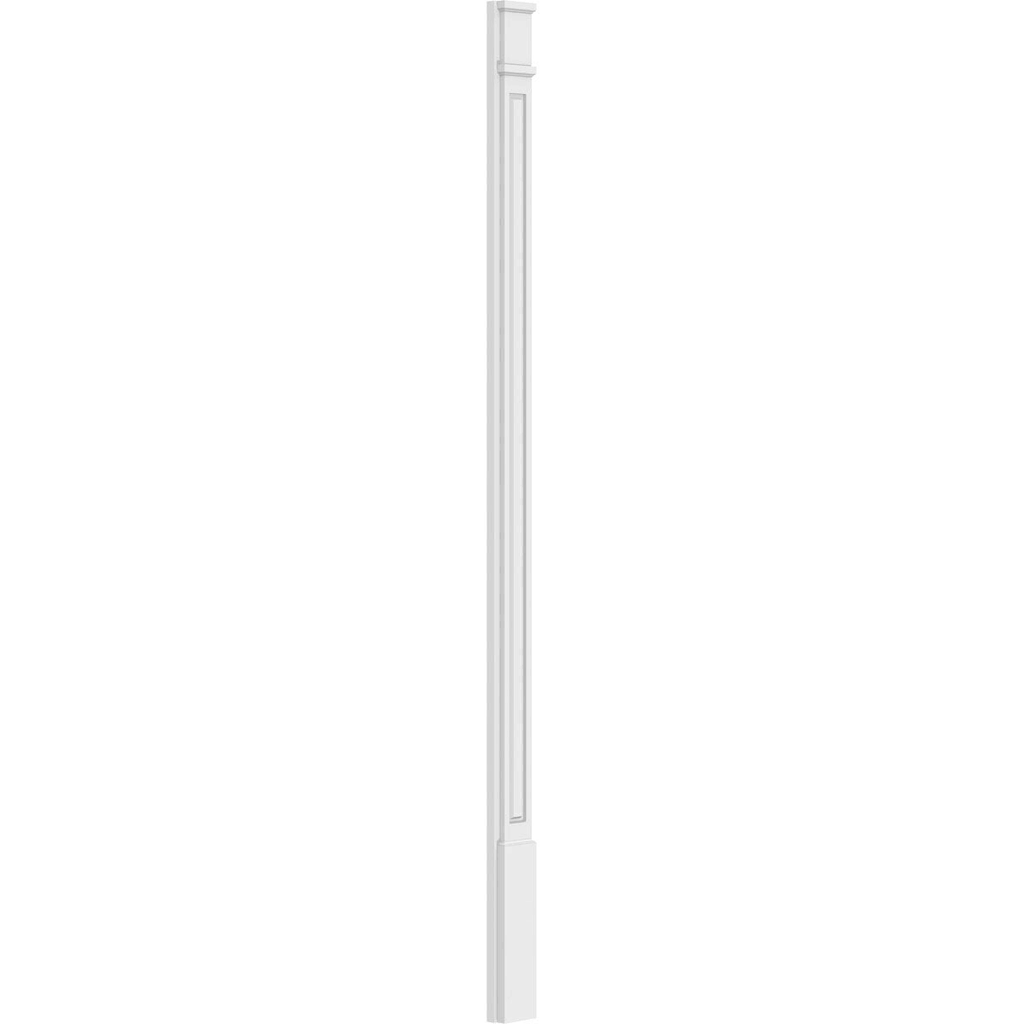 Raised Panel PVC Pilaster with Capital and Base (Pair) D71686