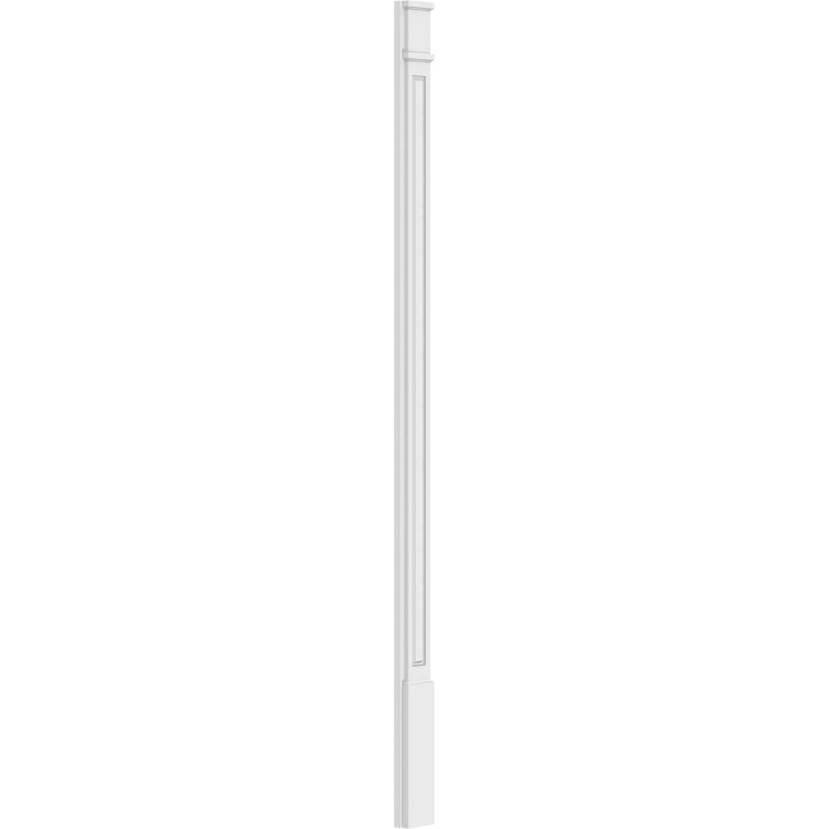 Raised Panel PVC Pilaster with Capital and Base (Pair) D71686