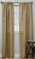 Burlap Lined Curtain Drape Panel 42 x 96 Inch A5420