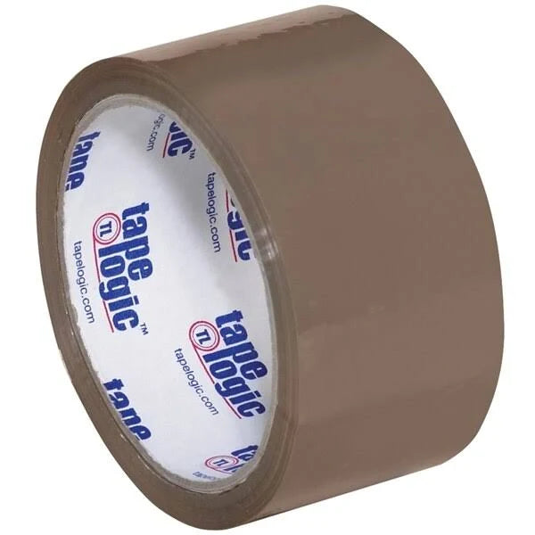 Economy Packing Tape Tan 2x22 x 55 Yard 36 Roll/Case G25122