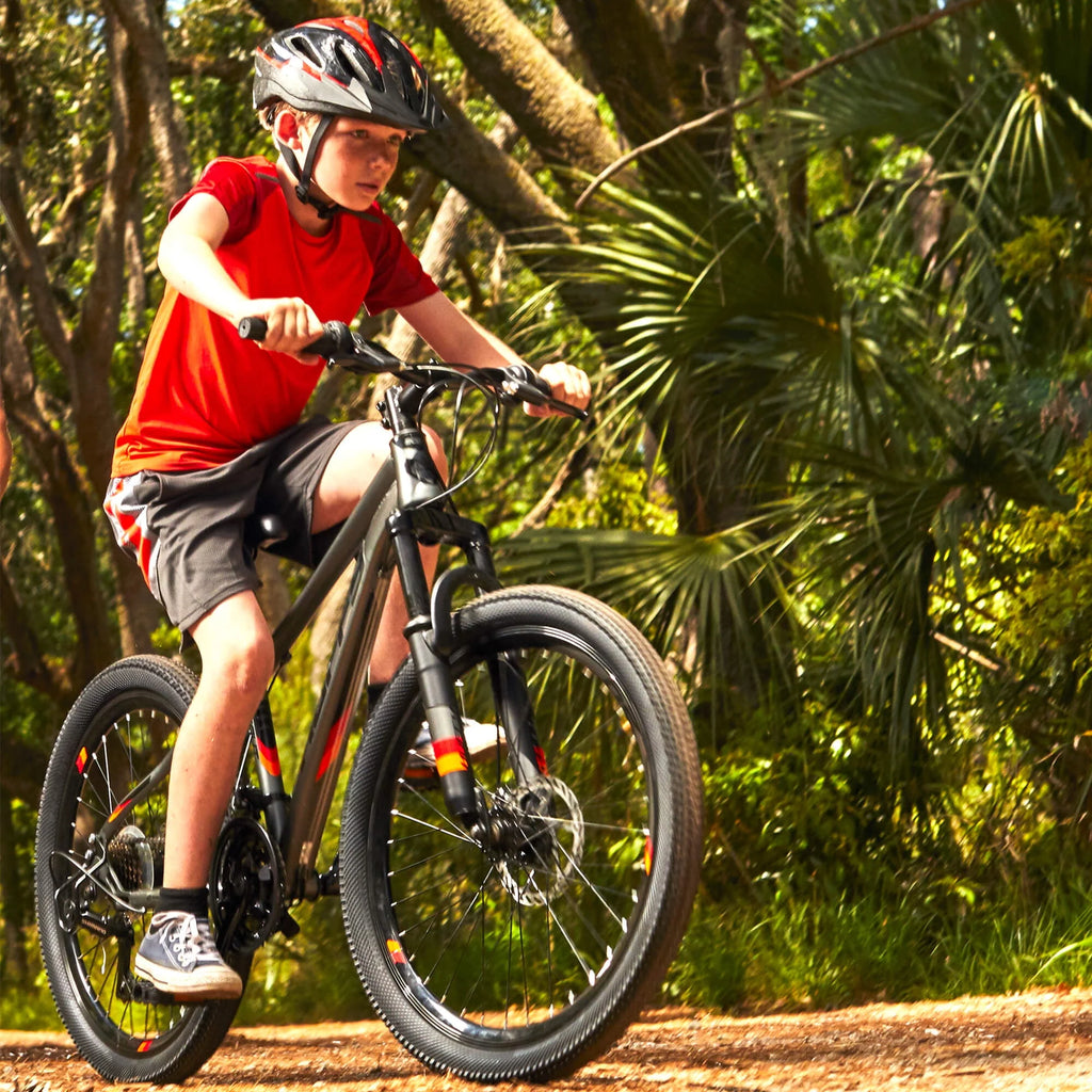 24 Scout Boys' Hardtail 21-Speed Mountain Bike with Disc Brakes U282006