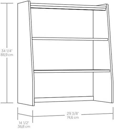 29.4 Wooden Library Hutch in Jet Acacia H97570