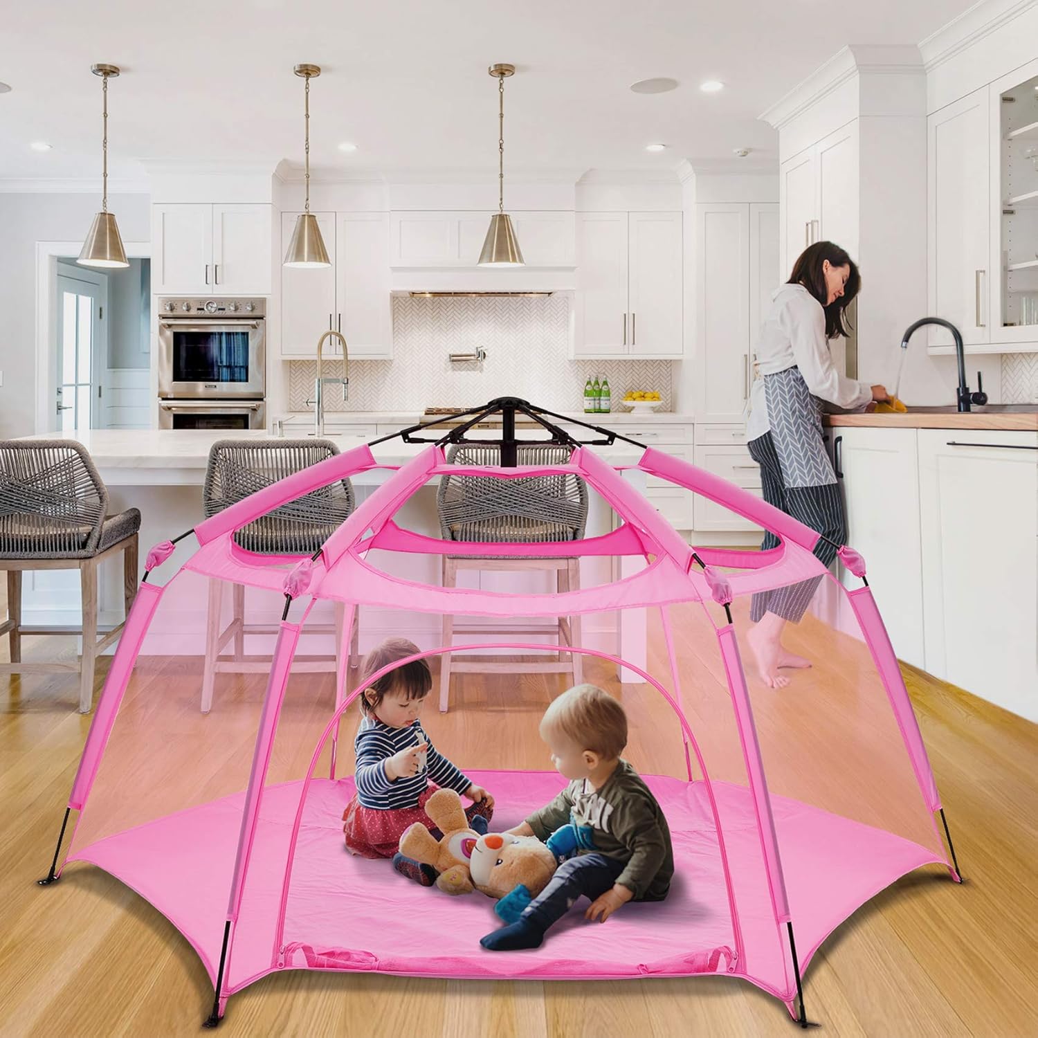 Navy 6 Panel Pop Up Playpen S56607