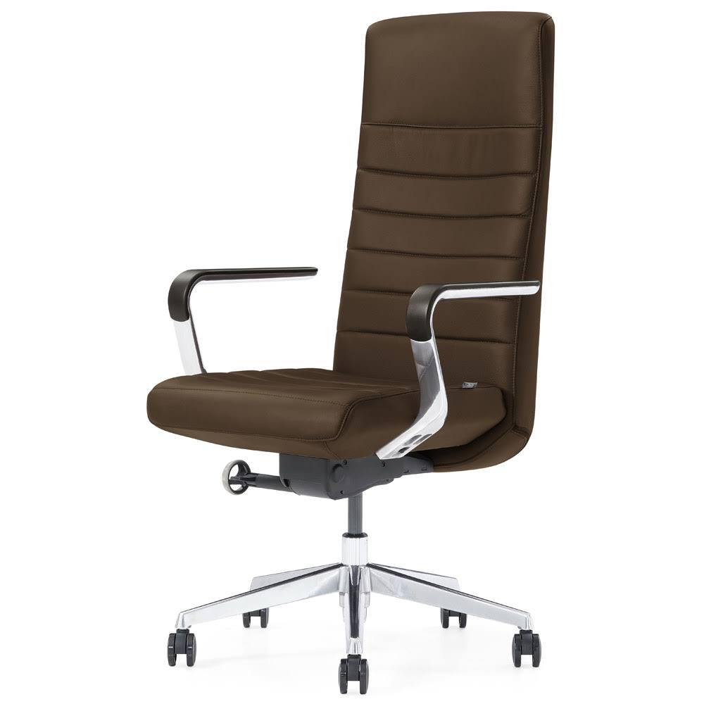 Modern Dark Brown Leather Executive Chair Z76833