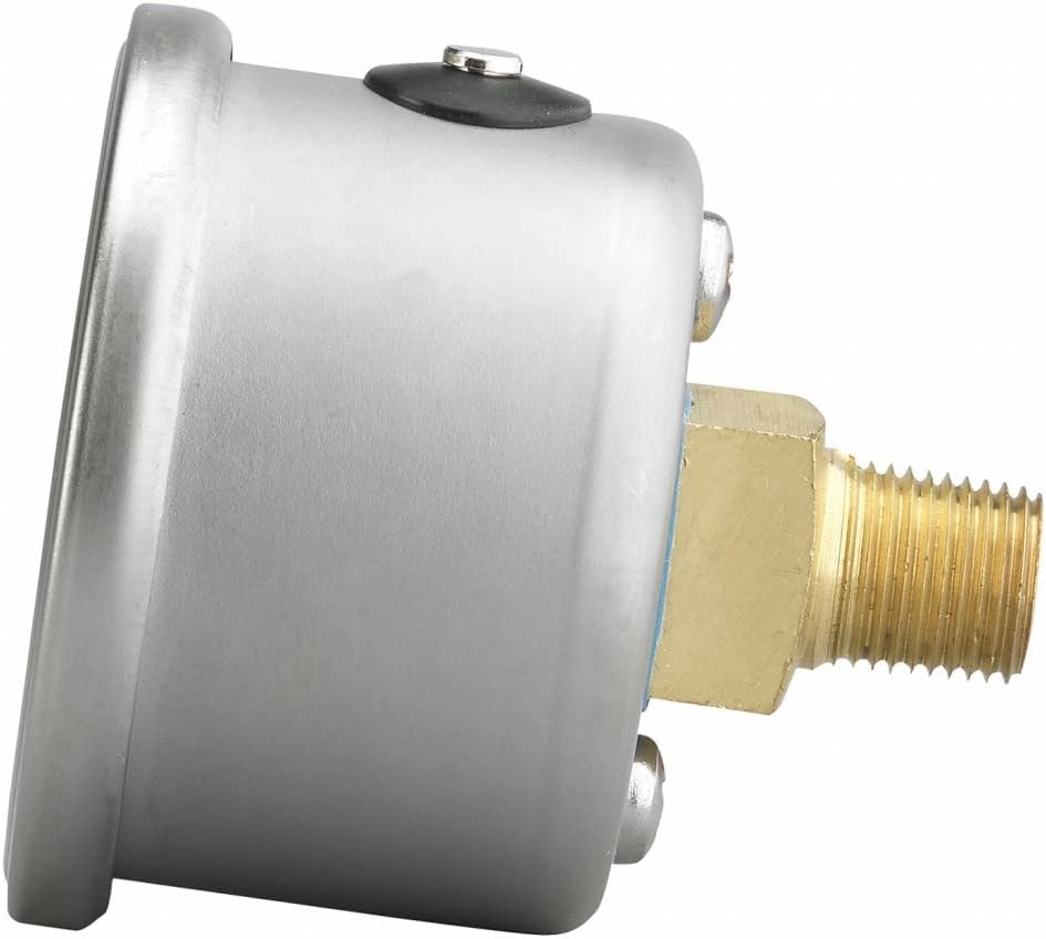 2 Pc White 1.5in Liquid Filled Mechanical Fuel Pressure Gauge 0-15 PSI X932692
