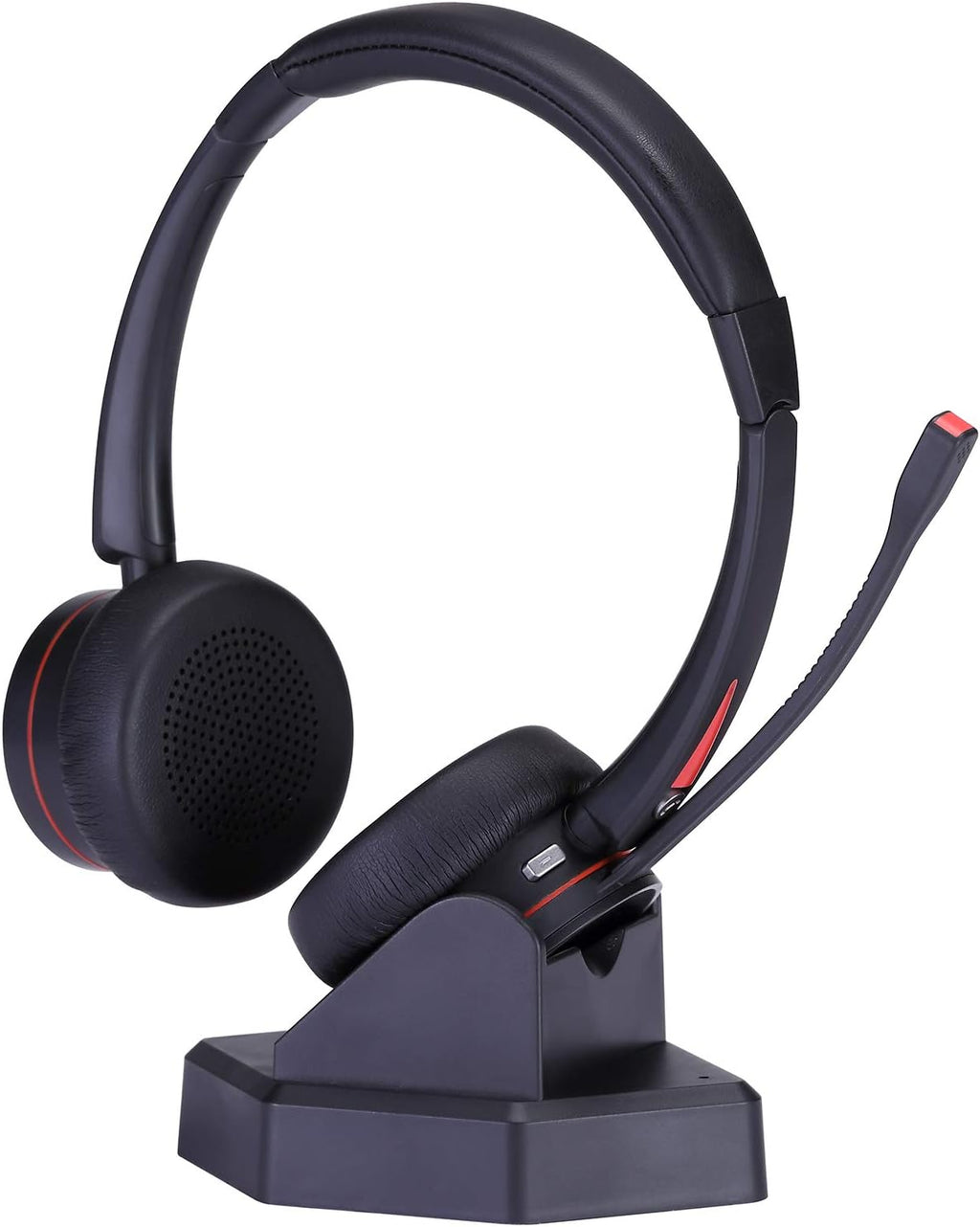 Wireless Headset with Noise Canceling Microphone, Over The Head, Pack of 2 J34087