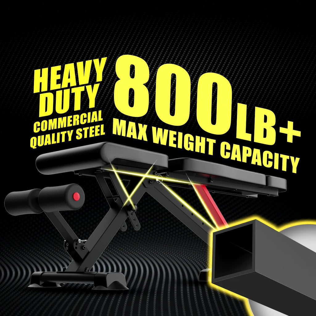 Adjustable Foldable Weight Bench for Home Gym M698