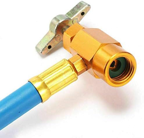 R134A AC Refrigerant Charge Hose Kit with 100PSI Pressure Gauge M501