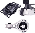 Engine Motor & Transmission Mount Kit 3pcs Compatible with Ford Focus 2.0L Pack of 2 N28892