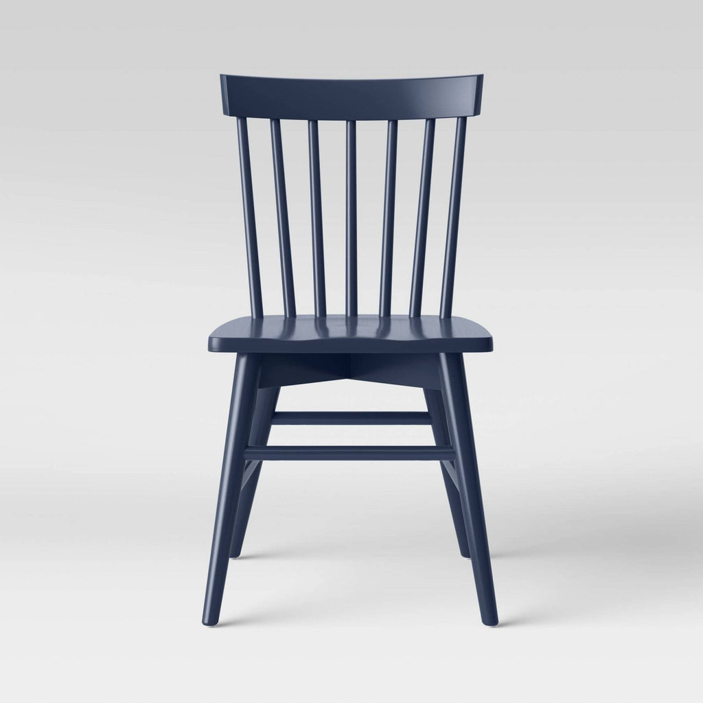 Set of 2 Dark Blue Windsor Dining Chair K192