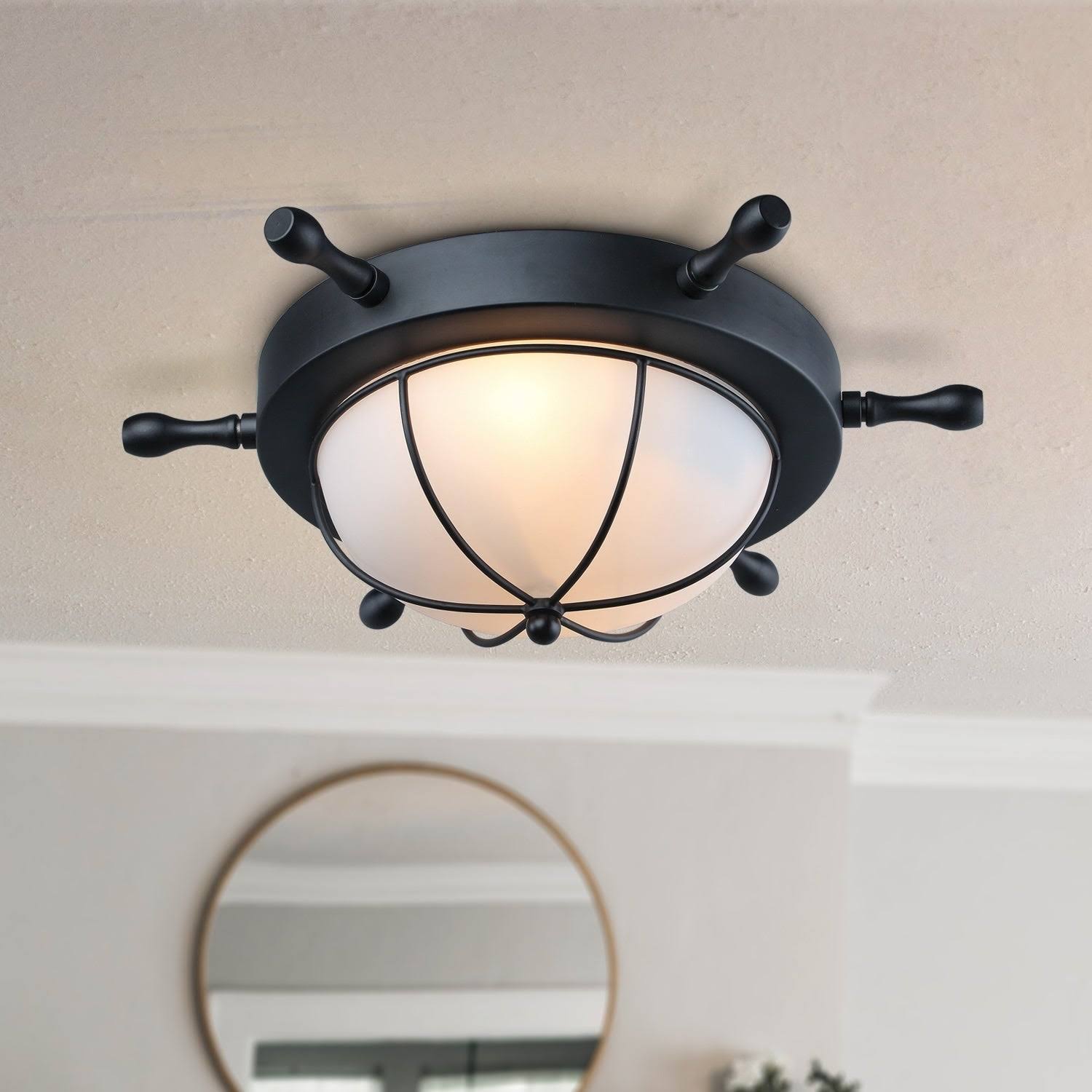 Nautical Flush Mount Ceiling Light V2289