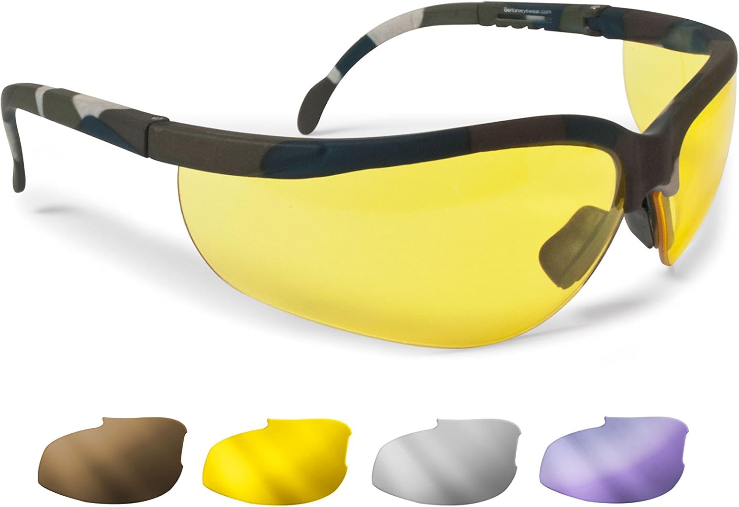 Tactical Shooting Glasses with 4 Interchangeable Antifog Lenses M742124