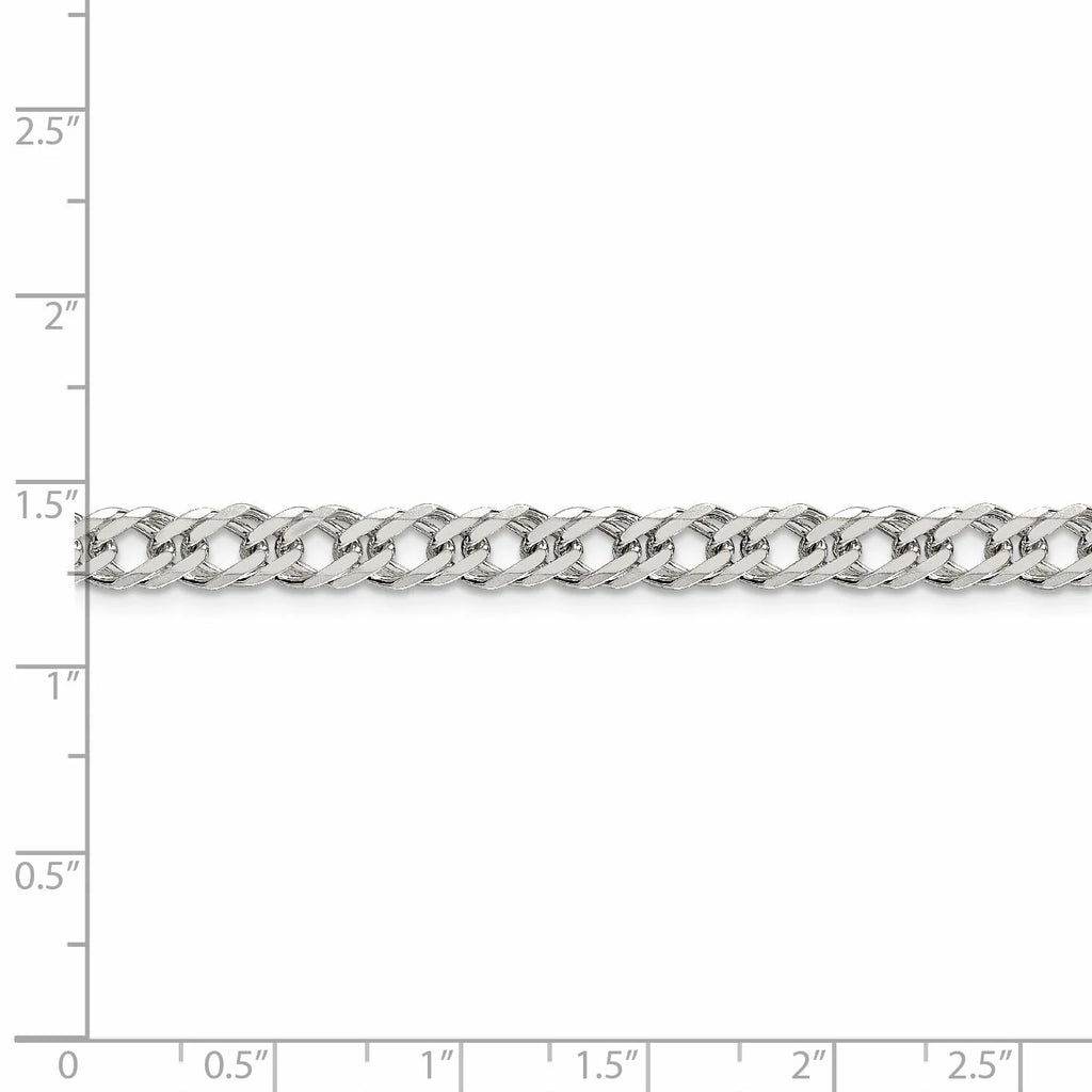 Sterling Silver Diamond-Cut Curb Chain Necklace 18 Inch C299429