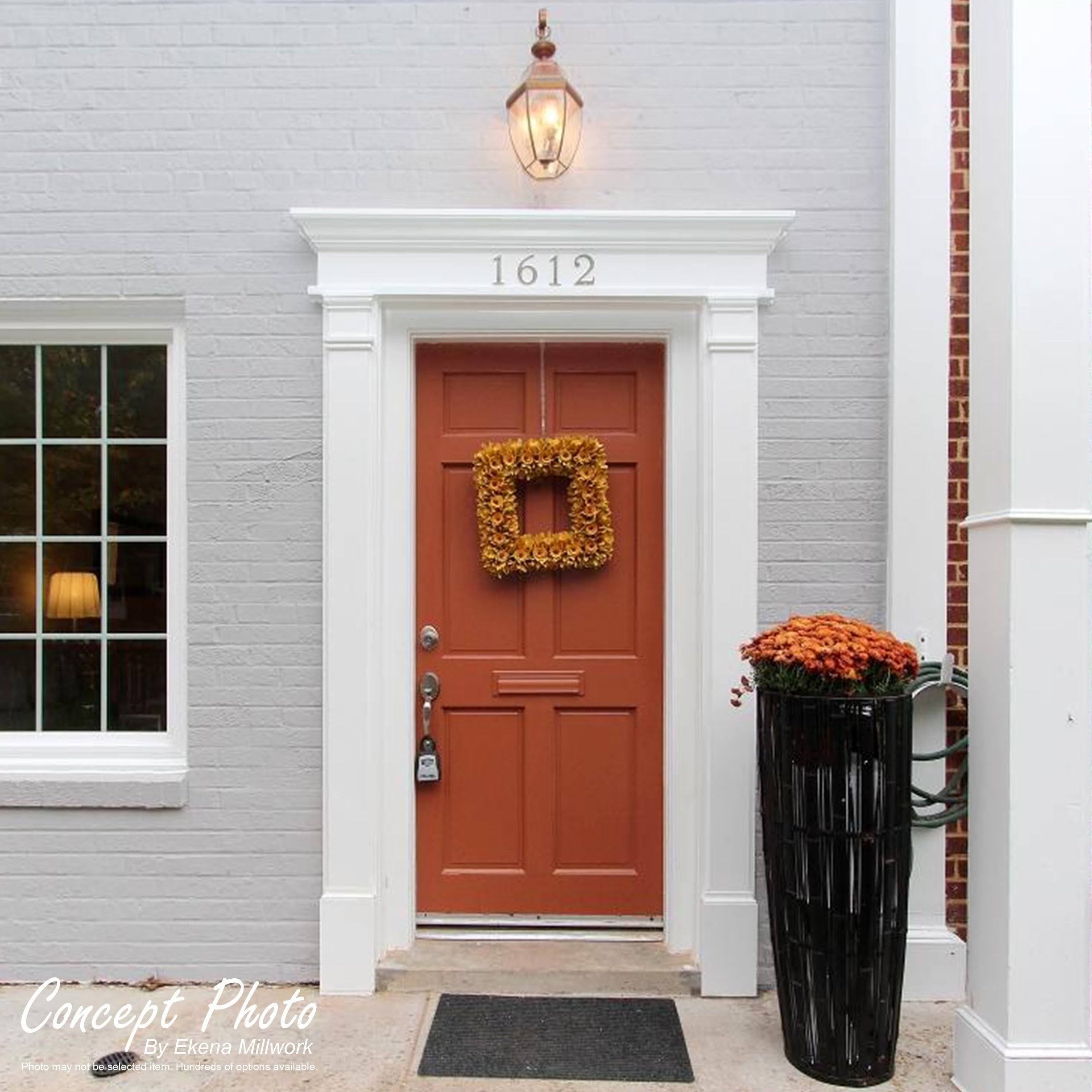 Raised Panel PVC Pilaster with Capital and Base (Pair) D71686