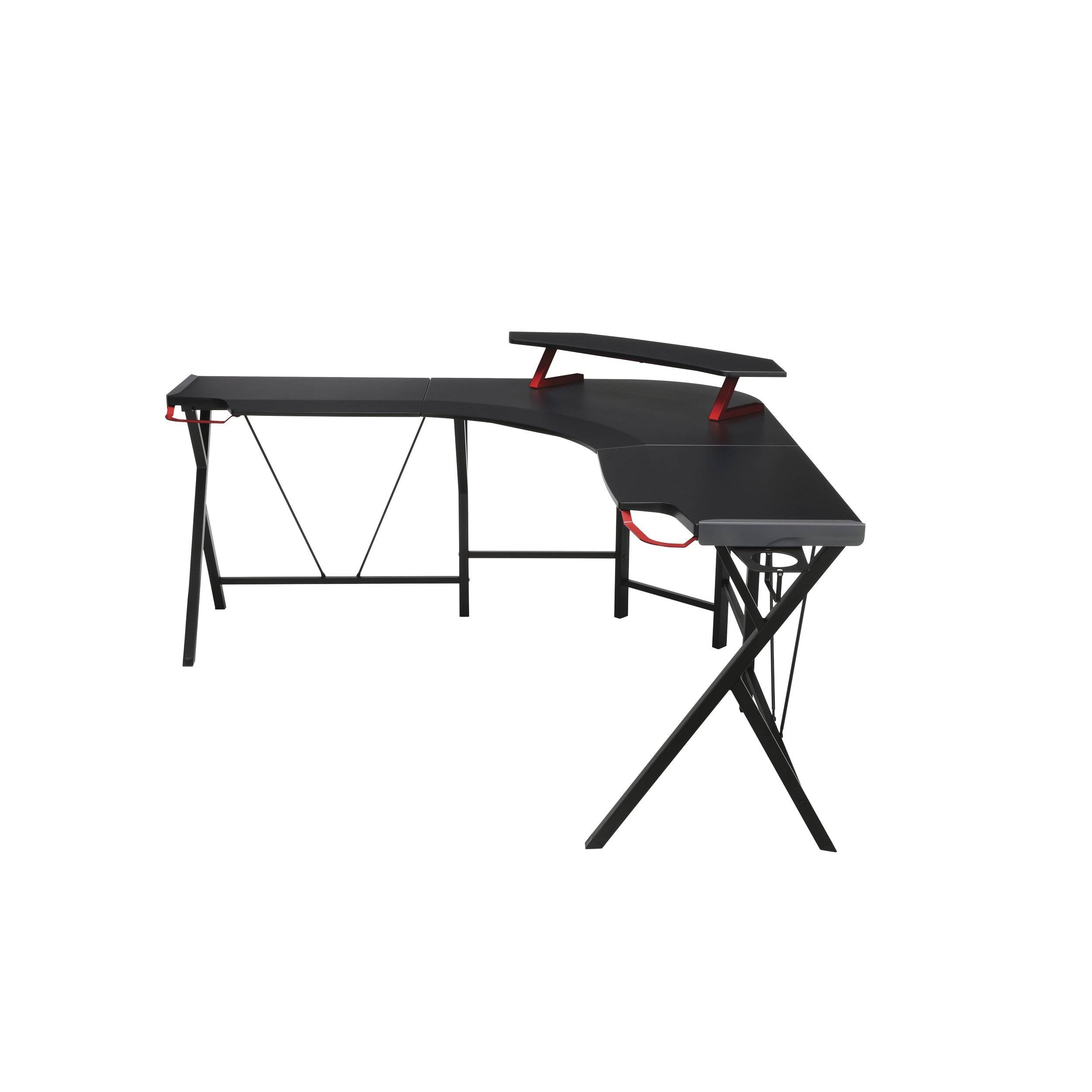 Grey L Shaped Gaming Desk G30107