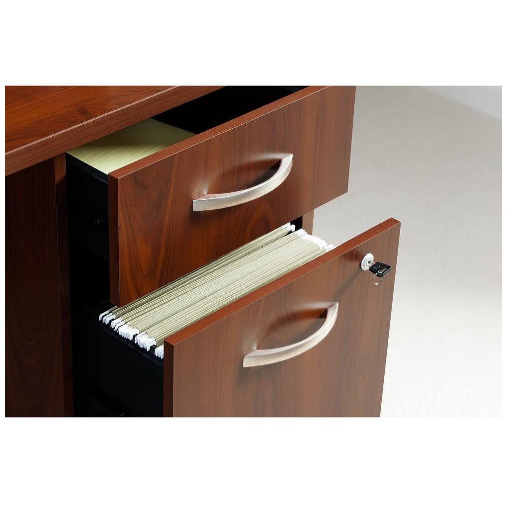 60W x 24d Office Desk with Mobile File Cabinet U9487