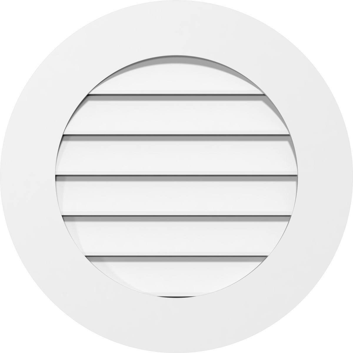 Round Surface Mount PVC Gable Vent Y164