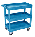 Blue 3 Tub Shelves Cart Y641