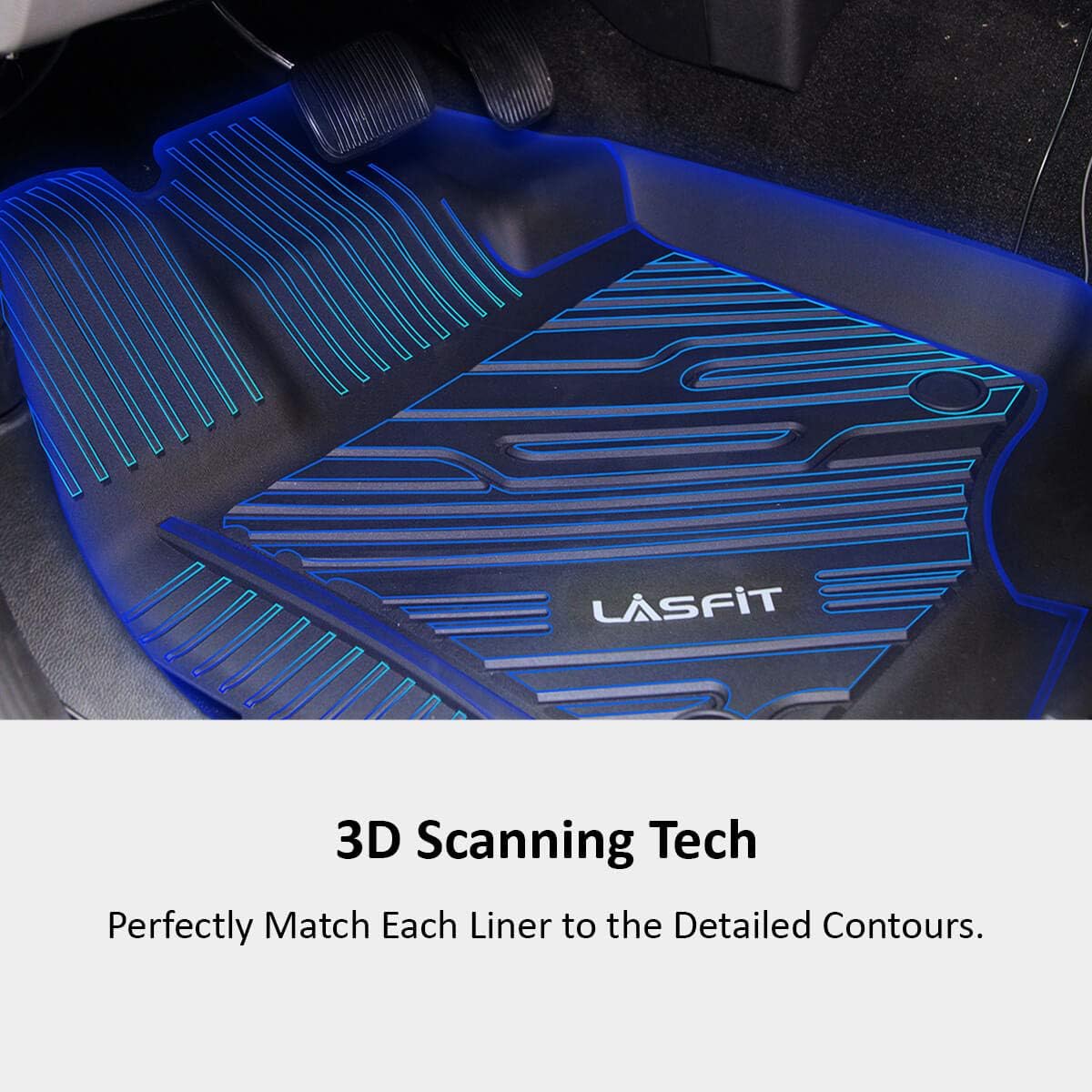 Black TPE Floor Liners for Ford Escape O808