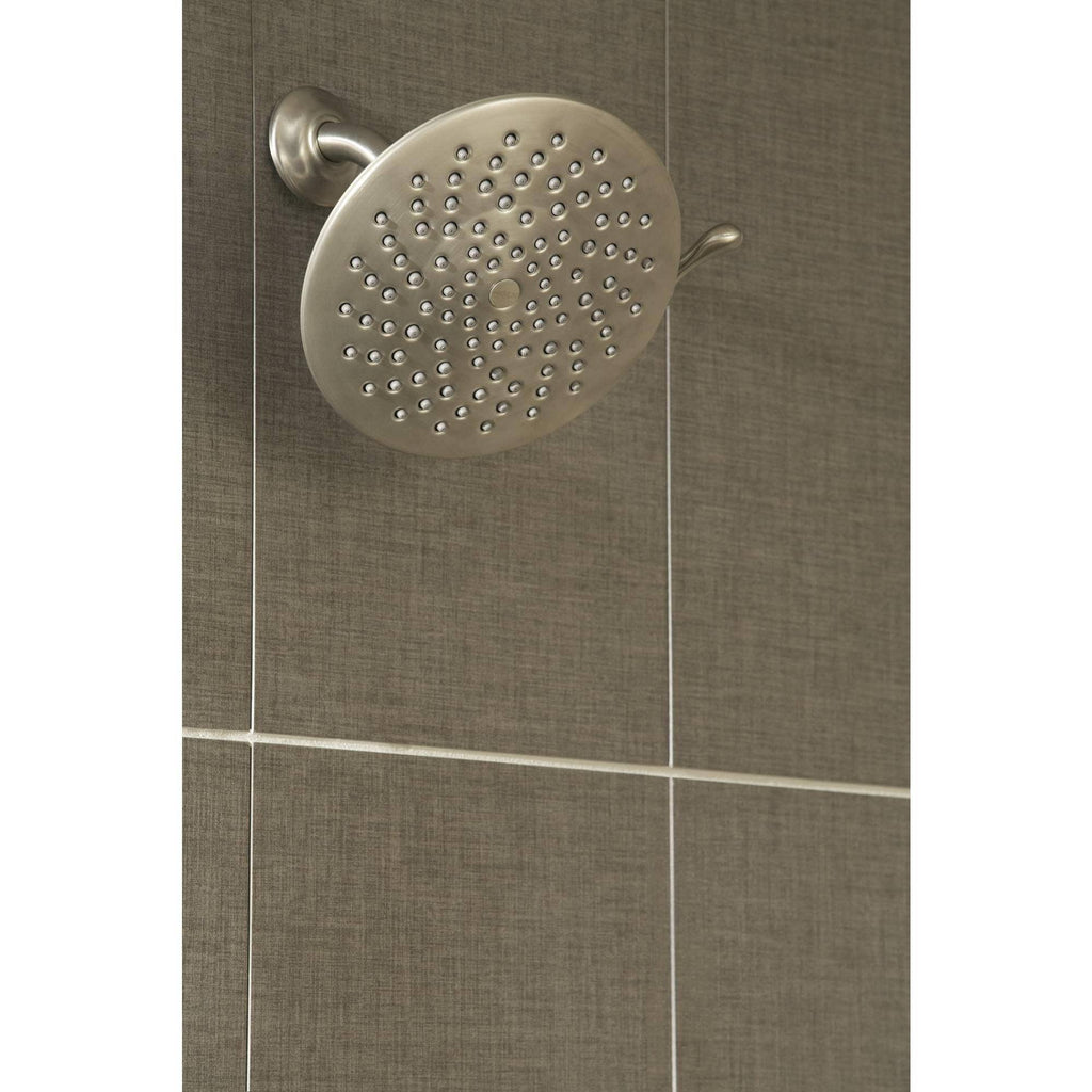 Brushed Nickel Multi Function Rainshower Shower Head Q701