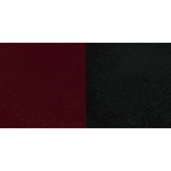 Black School House Back Metal Bar Stool with Burgundy Vinyl Seat I7166