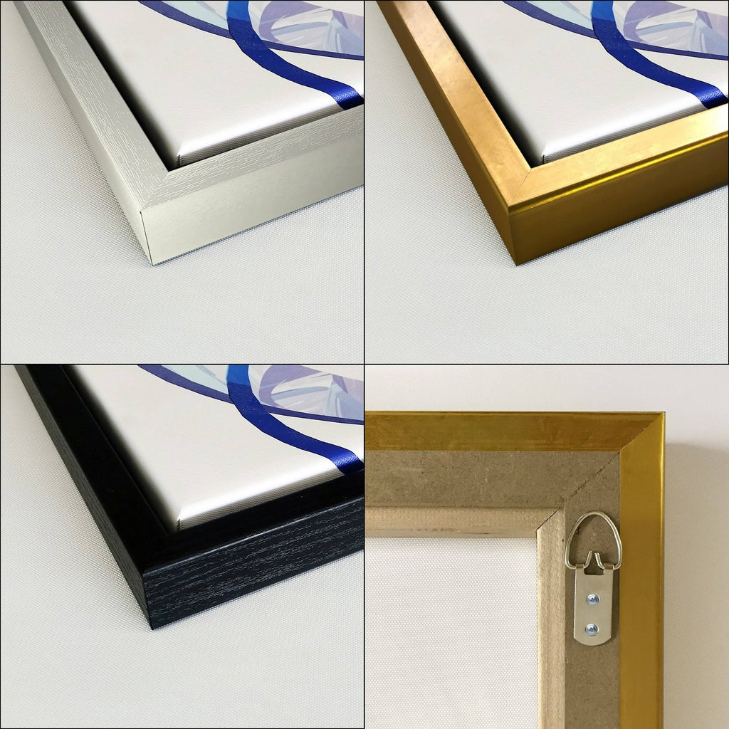 White Framed Canvas J47550