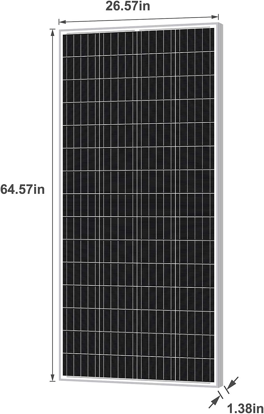 210W Monocrystalline 12V Solar Panel P56106