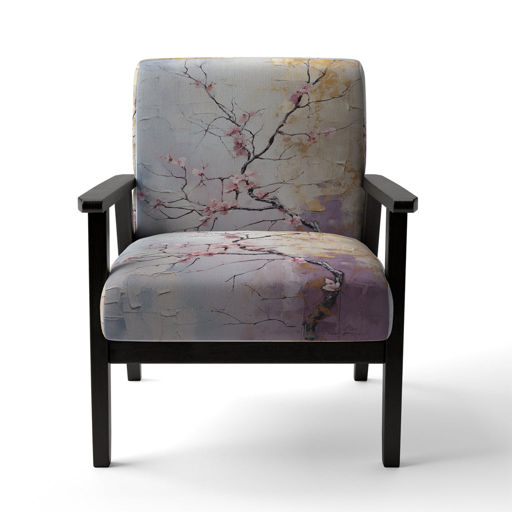 Upholstered Floral Accent Chair and Traditional Arm Chair S174