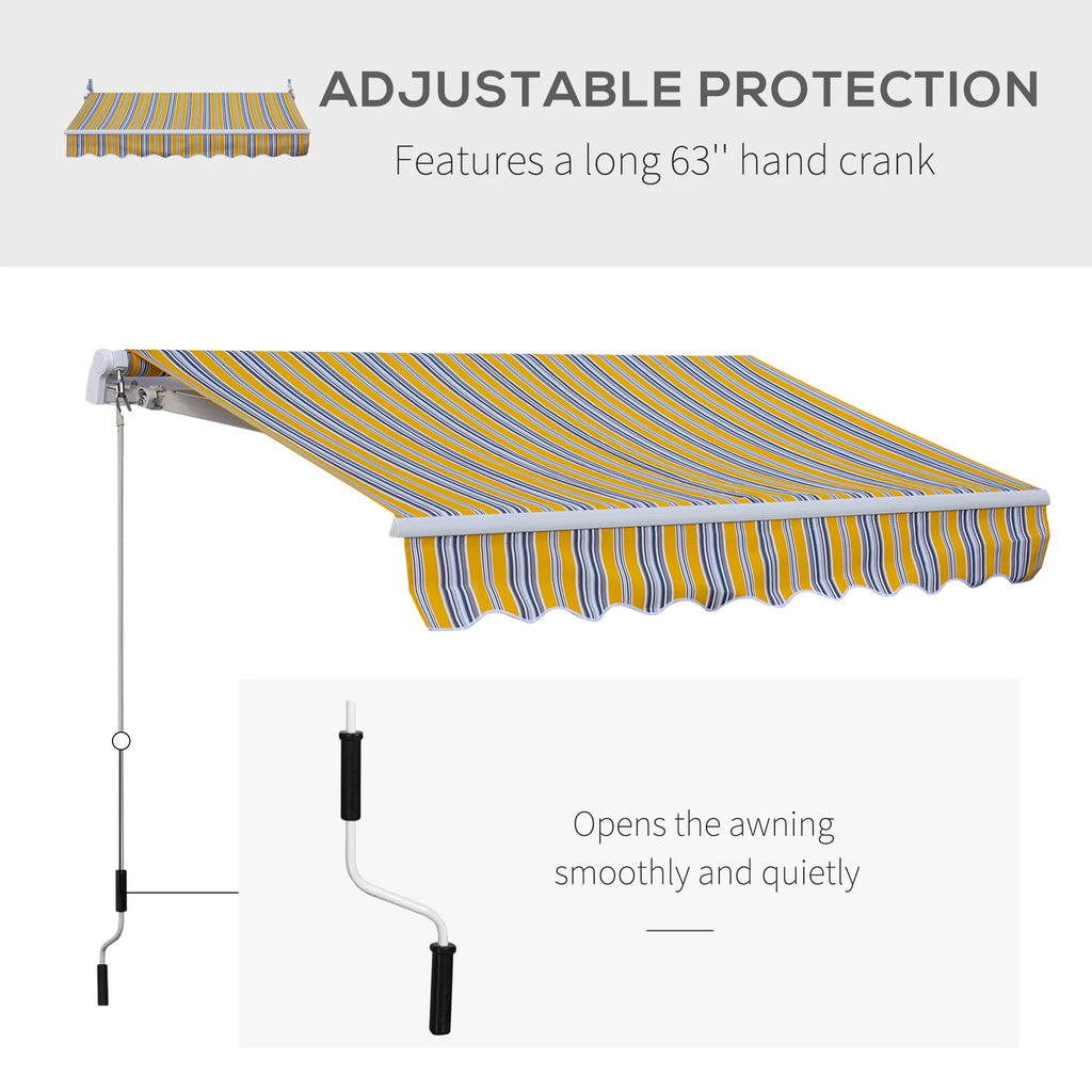 Retractable Patio Awning Sun Shade S593274