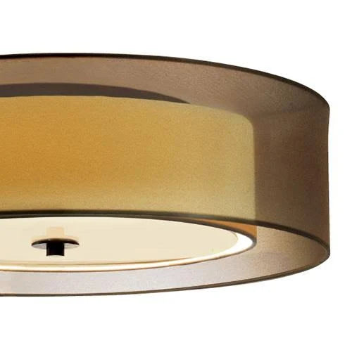 Black Brass Flush Mount Light E525