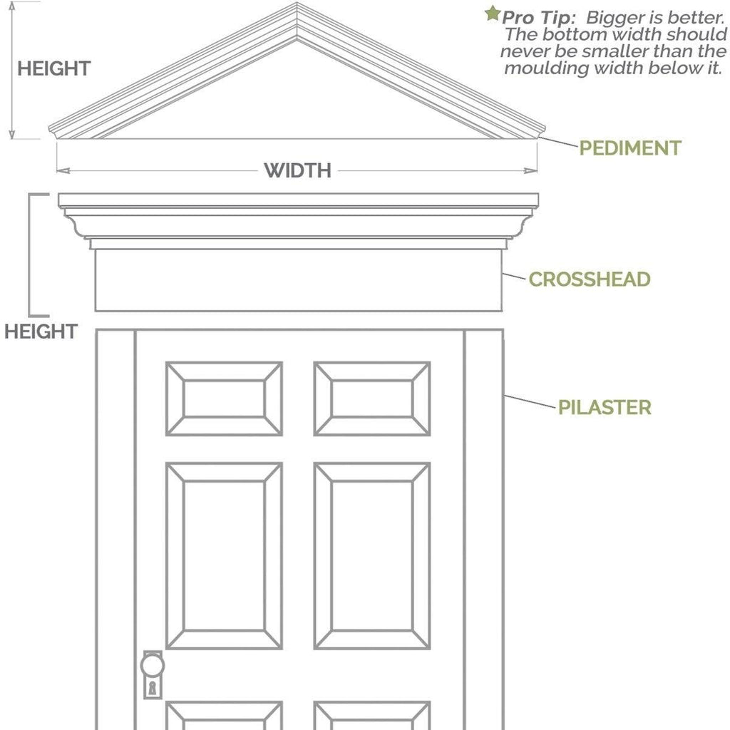 Raised Panel PVC Pilaster with Capital and Base (Pair) D71686