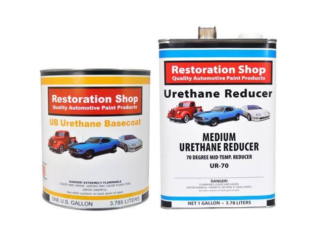 Wimbledon White Urethane Basecoat Clearcoat Car Auto Paint Complete Medium Gallon Kit J336