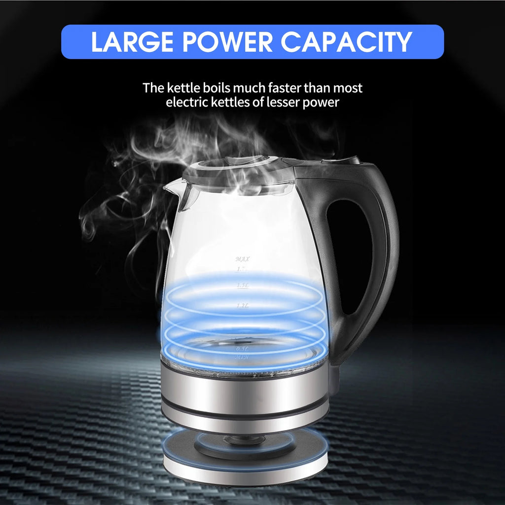 1500W Glass Electric Kettle with Auto Shut Off F706735