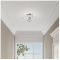 Brushed Nickel 2 Light Ceiling Mount I498