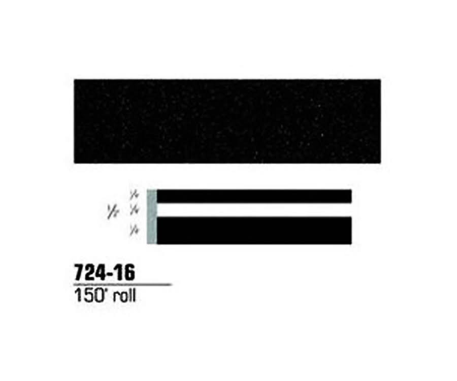 Black Stardust Striping Tape, 1/2 in x 150 ft K5081