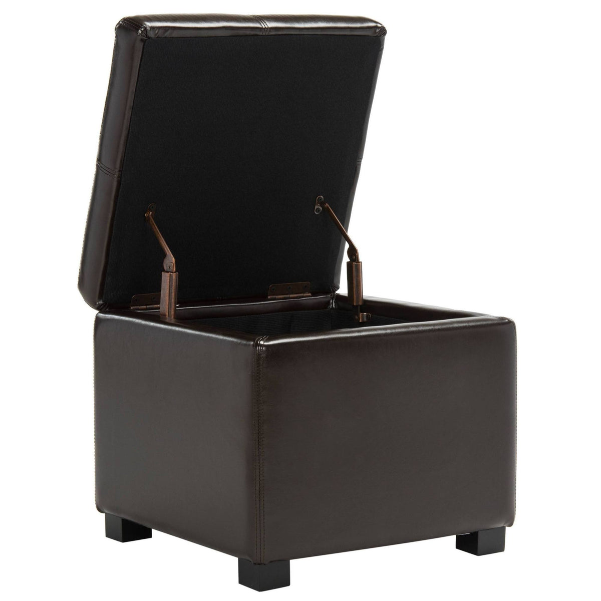 Brown Square Ottoman T81435