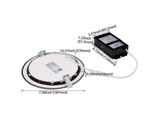 13.5W 6x22 Dimmable Slim LED Recessed Light, 2700K Soft White, 850lm A9118