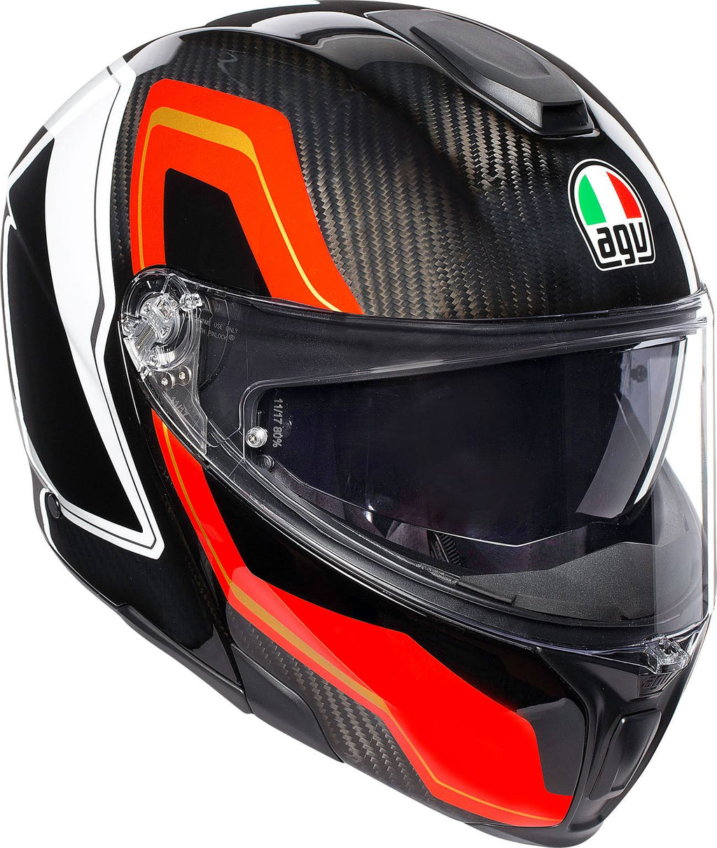Carbon Red White Helmet Size S K53913