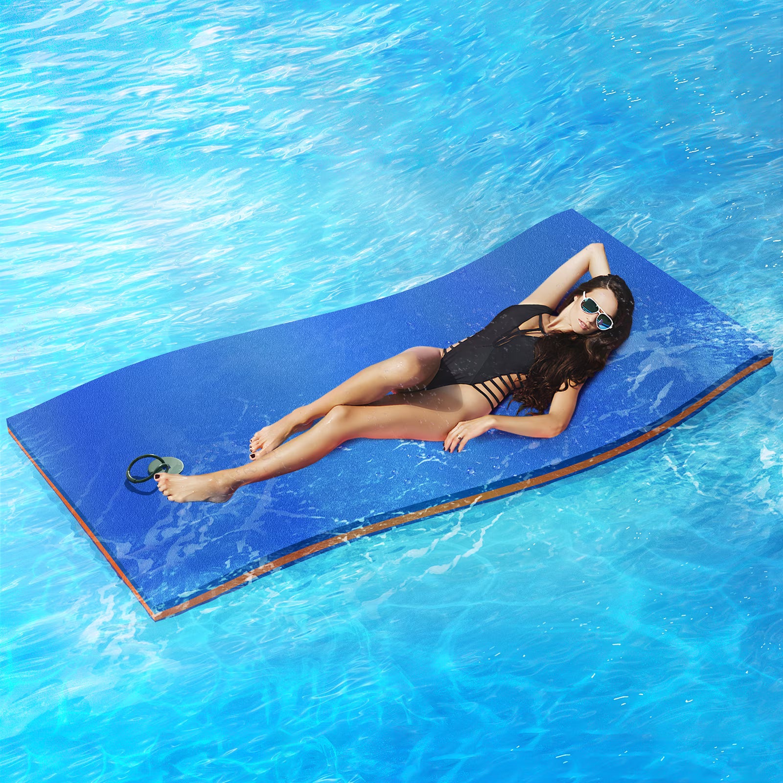 Blue 6x3FT XPE Foam Water Floating Mat S1904