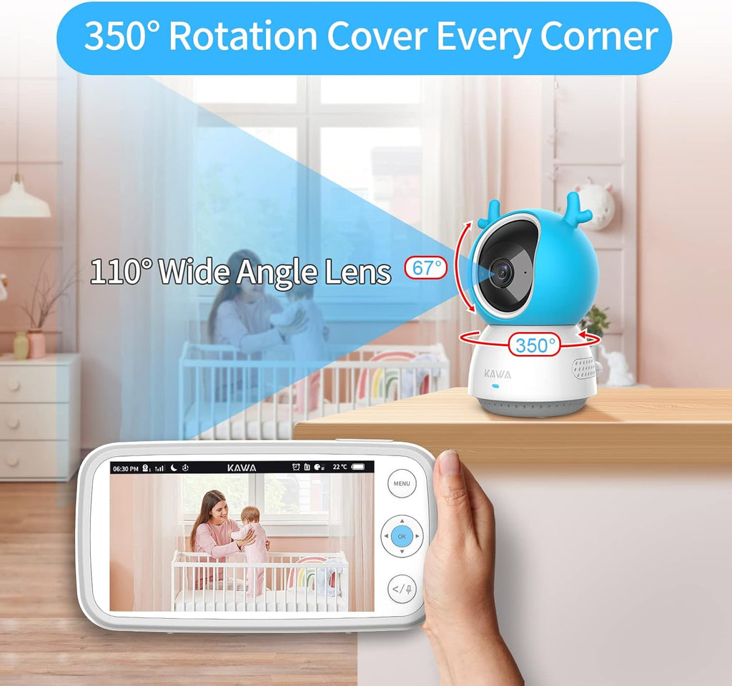 5" 720P HD Video Baby Monitor with Night Vision G602125