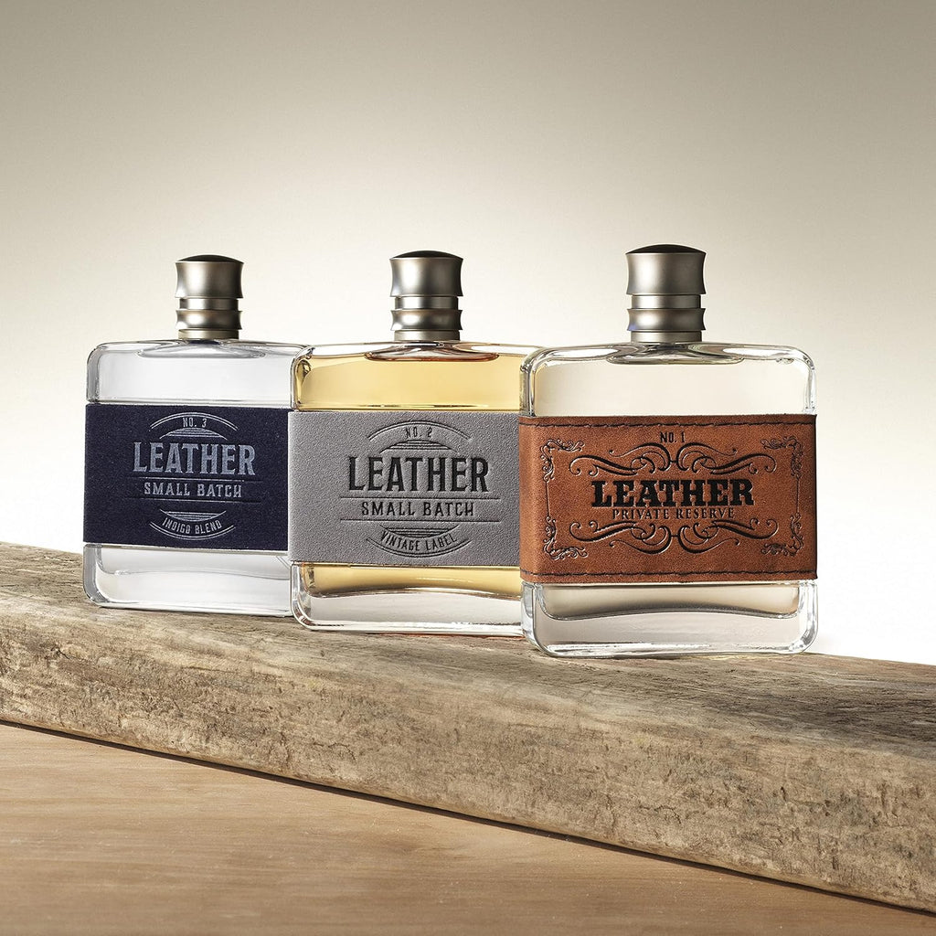 Leather Men's Cologne, Woody Notes - 3.4 oz 100 mL Pack of 2 H57863