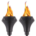 Black Metal Tiki Torch 2-Pack S63720