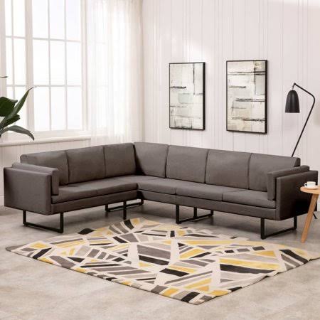 Taupe Fabric Corner Sofa N1334