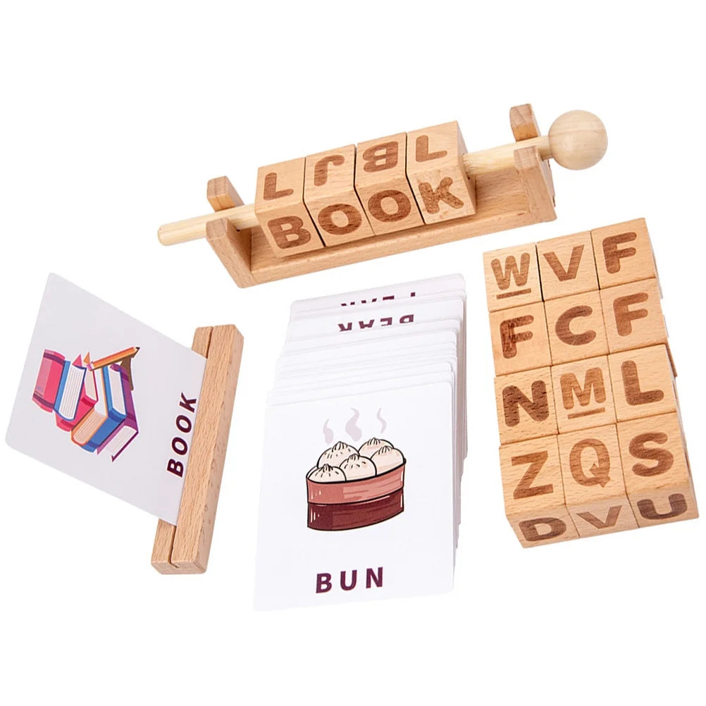 Wooden Learning String Toy Building Blocks A5473