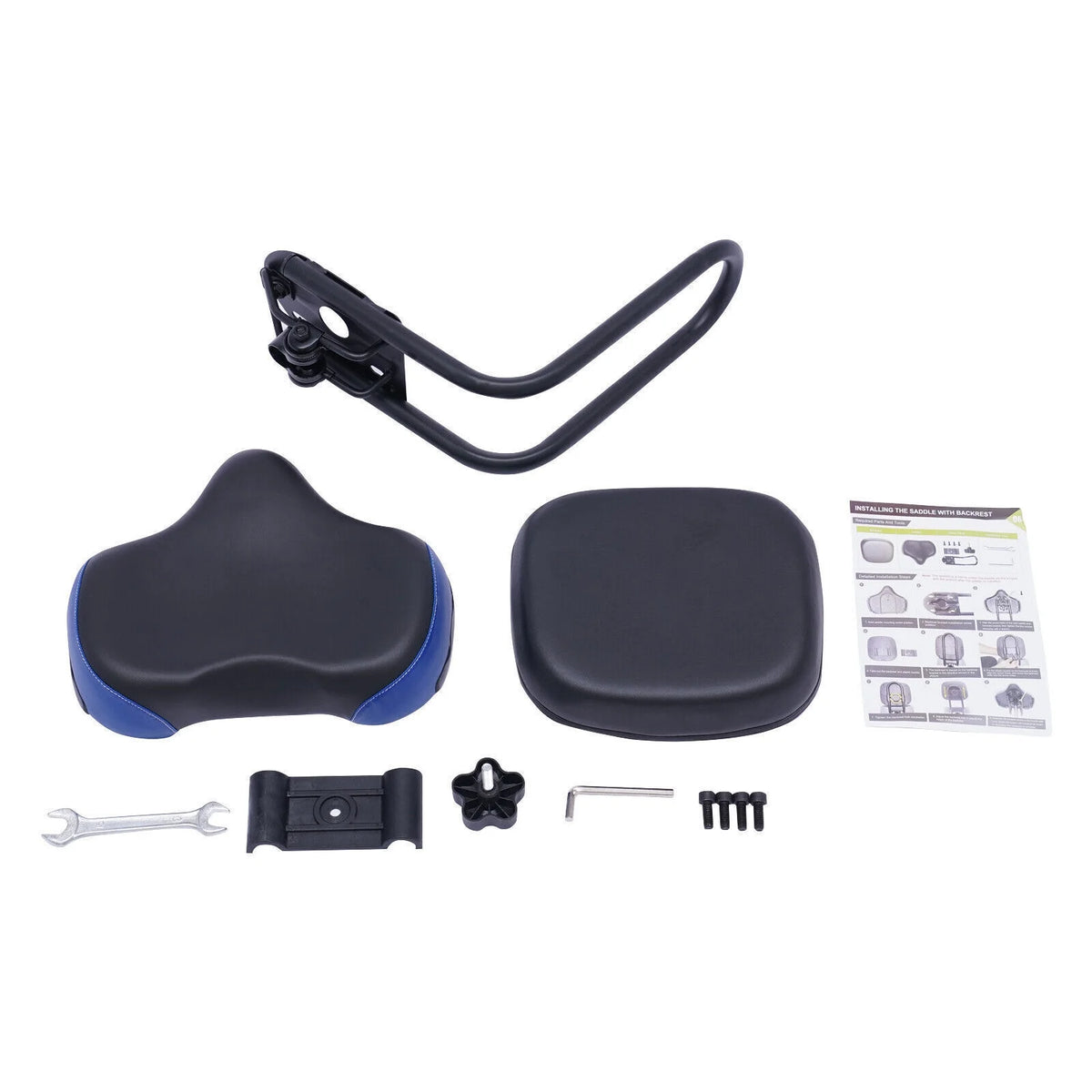 Backrest Saddle Bike Seat with Soft Backrest P9656