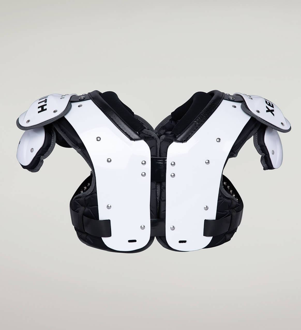 White XL Football Shoulder Pads D77657