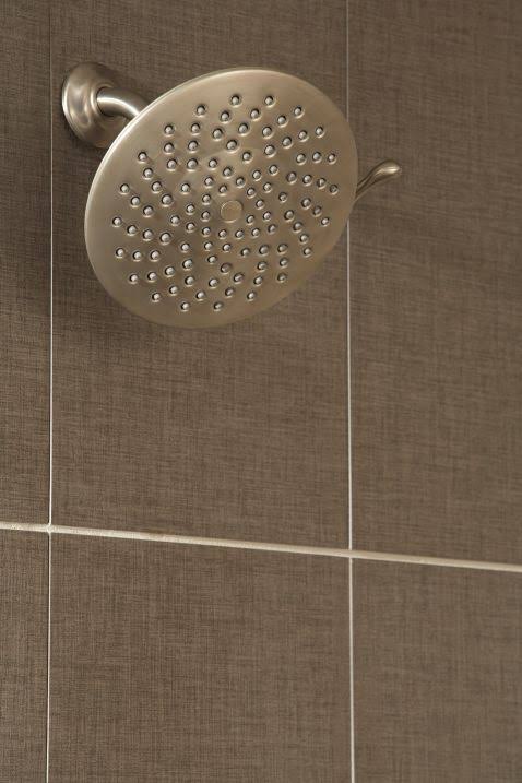 Brushed Nickel Multi Function Rainshower Shower Head Q701